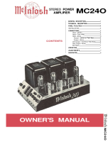 McIntosh MC-240 - Owners manual